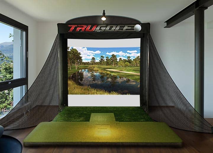 TruGolf Vista 8 Pro olf simulator studio display